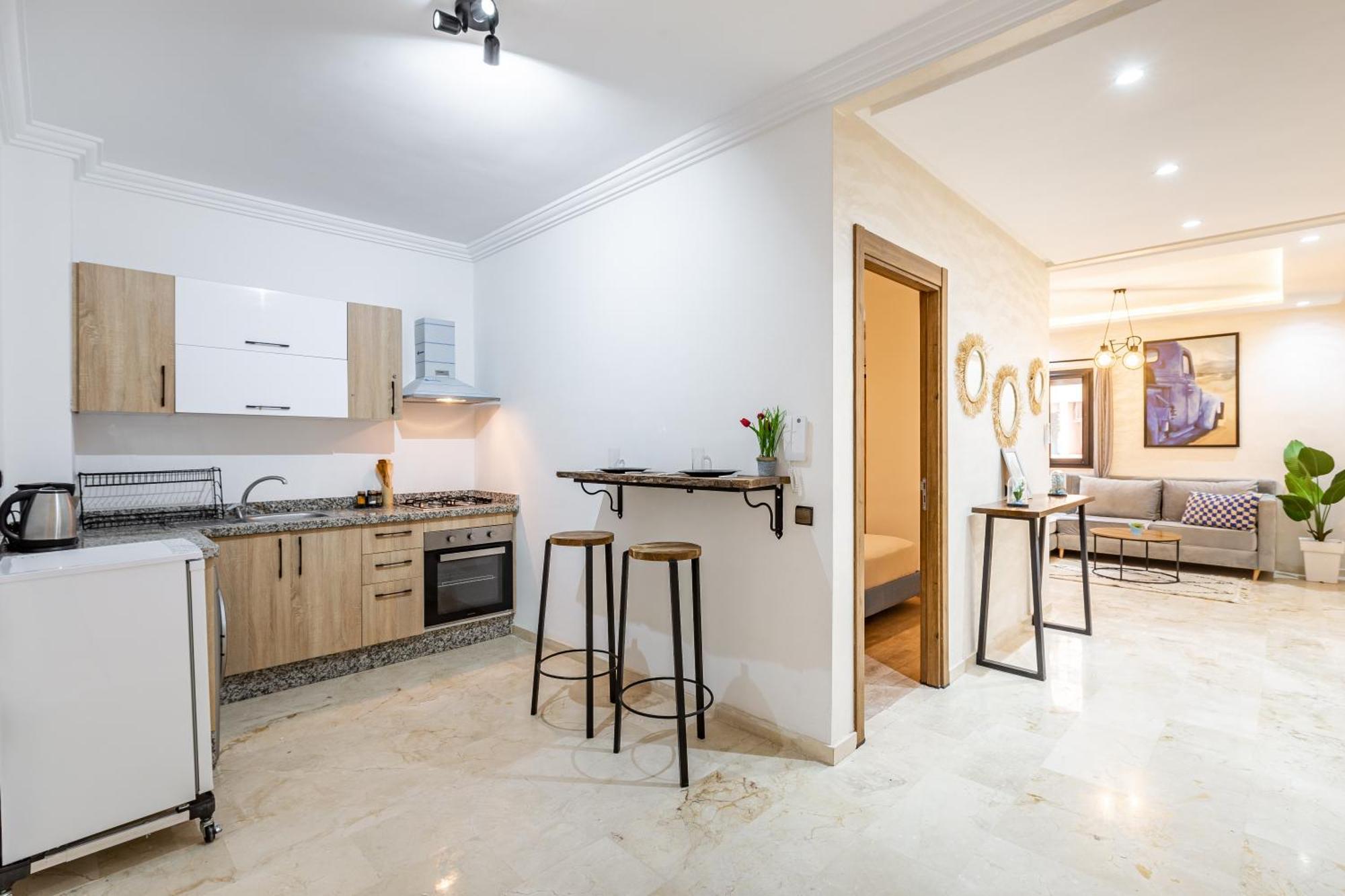 Magnificent Apartment In Gueliz - 100% Equipped Marrákes Kültér fotó